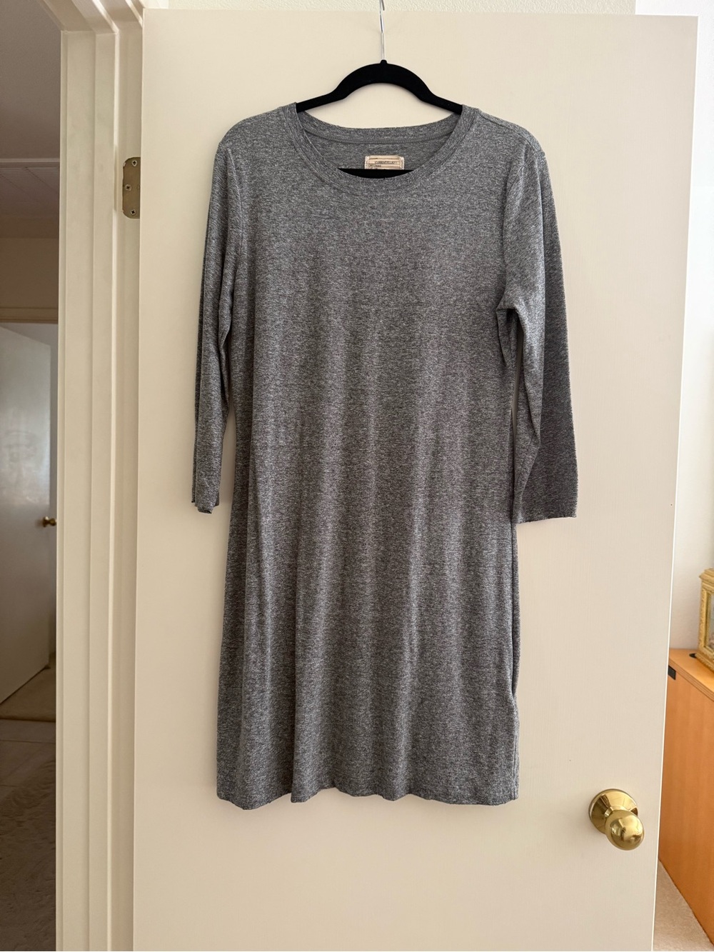 Current/Elliott Heather Grey Long Sleeve Knit Dress 3